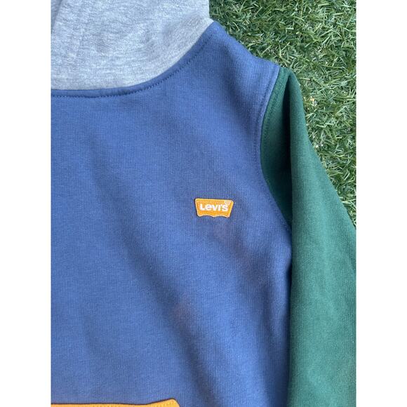 Levi’s Colorblock Pullover Sweatshirt Hoodie – Toddler 4/5 - Picture 2 of 3